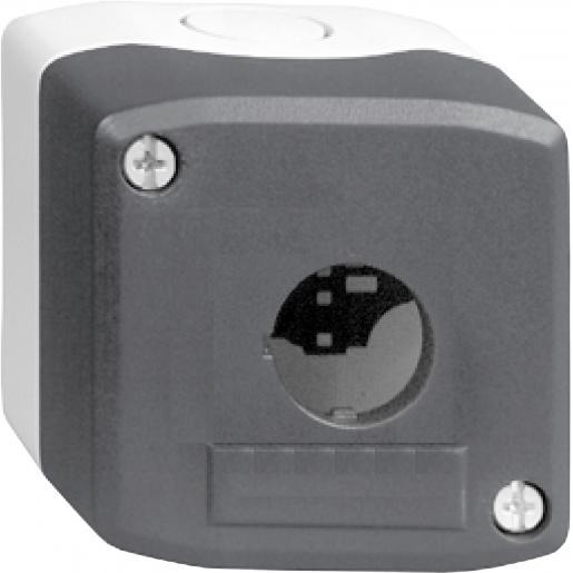 Miniatuur van Schneider Electric Harmony XALD lege drukknopkast 1 gat - grijs (XALD01)