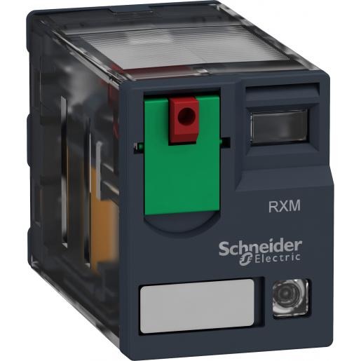 Miniatuur van Schneider Electric Zelio RXM mini insteekrelais 4C/O 24V AC 6A met LED (RXM4AB2B7)
