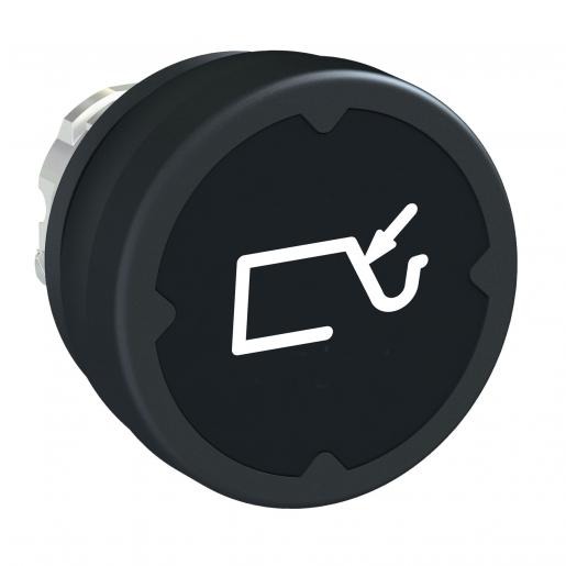 Miniatuur van Schneider Electric Harmony XB4 drukknop met markering - zwart (ZB4BC28010)