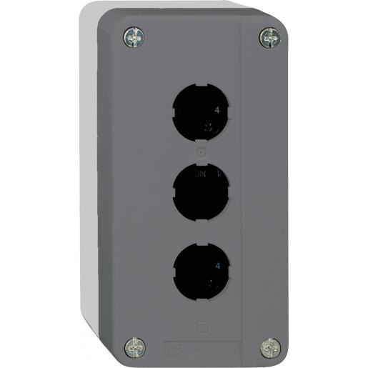 Miniatuur van Schneider Electric Harmony XALD lege drukknopkast 3 gaten - grijs (XALD03)
