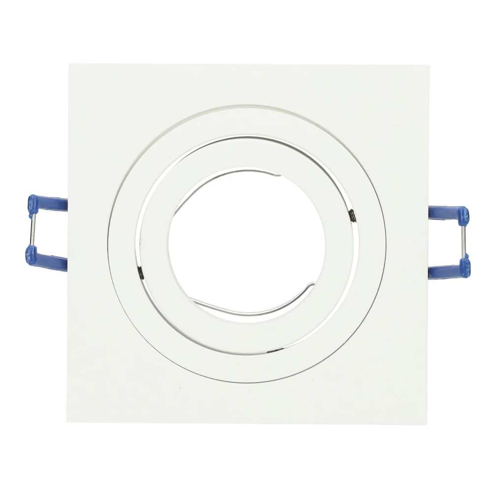 Miniatuur van Yphix inbouwspot vierkant kantelbaar wit GU10 zaagmaat Ø80mm - diameter 93mm (50114321)