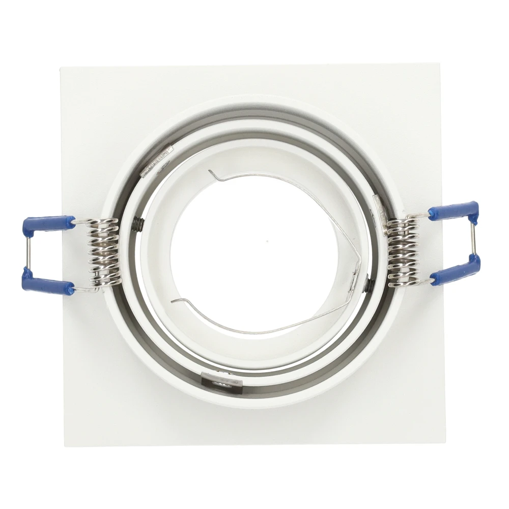 Miniatuur van Yphix inbouwspot vierkant kantelbaar wit GU10 zaagmaat Ø80mm - diameter 93mm (50114321)