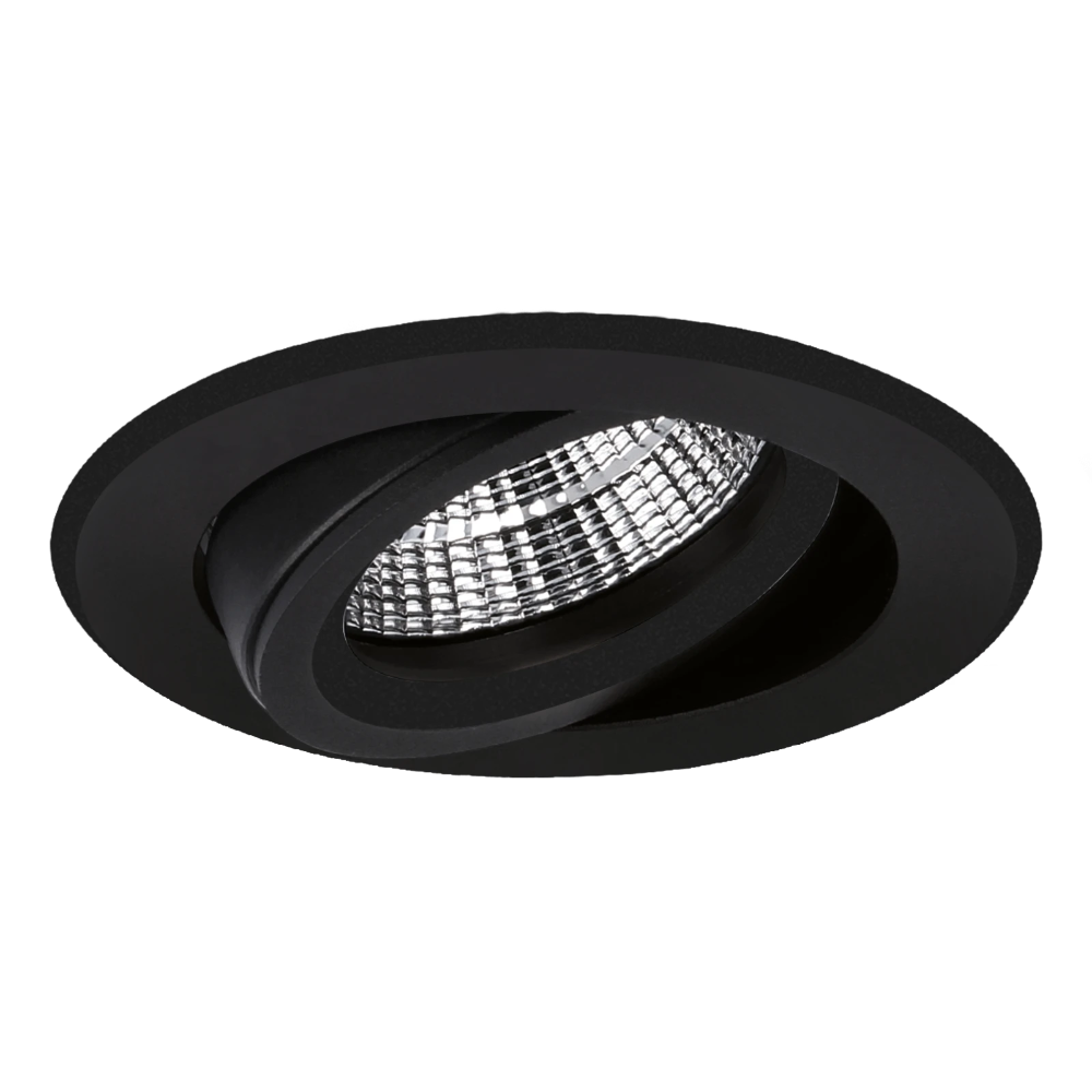 Miniatuur van Yphix inbouwspot rond kantelbaar zwart GU10 zaagmaat Ø70mm - diameter 82mm (50114464)