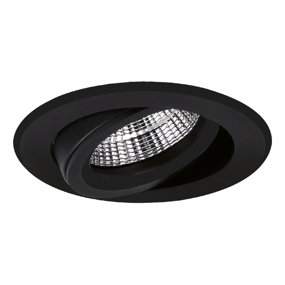 Miniatuur van Yphix inbouwspot rond kantelbaar zwart GU10 zaagmaat Ø70mm - diameter 82mm met bladveren (50114472)