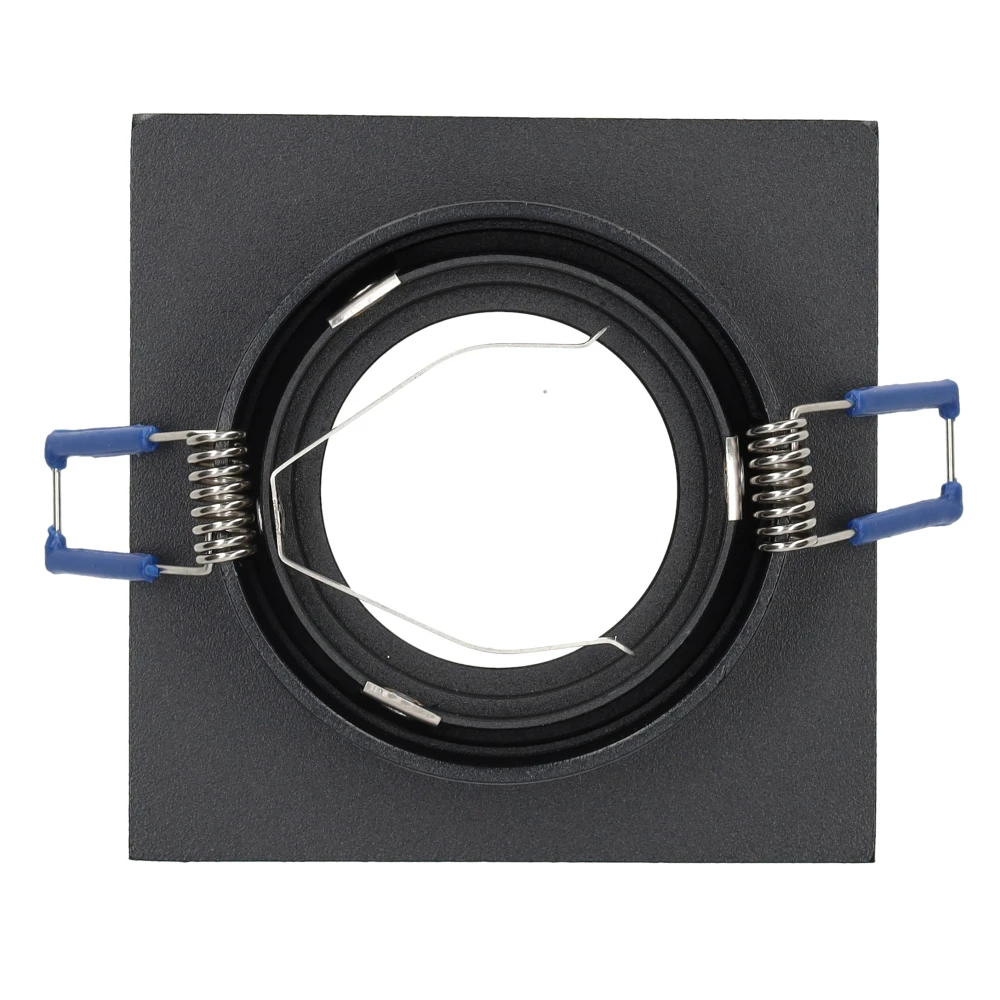 Miniatuur van Yphix inbouwspot vierkant vast zwart GU10 zaagmaat Ø78mm - diameter 93mm - verdiept (50114364)