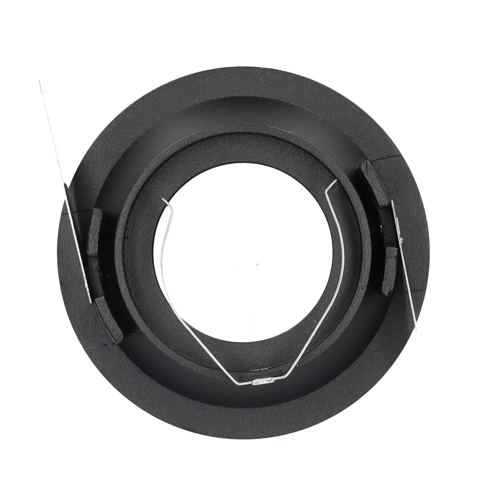 Miniatuur van Yphix inbouwspot rond vast zwart GU10 zaagmaat Ø70mm - diameter 82mm - verdiept met bladveren (50114477)