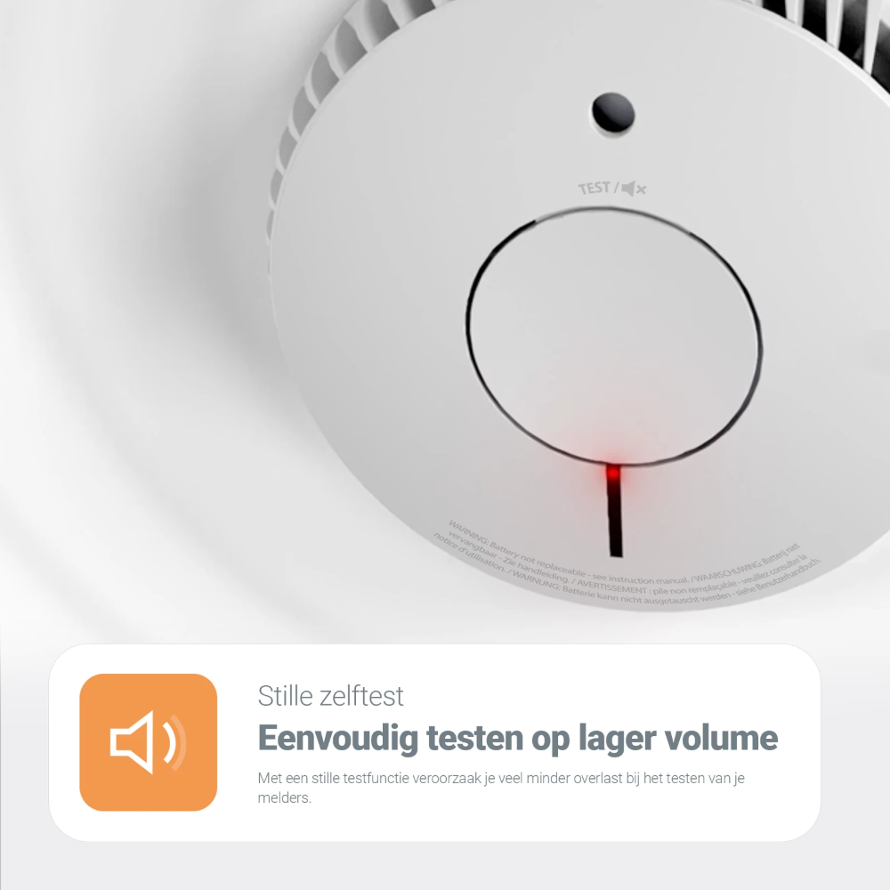 Miniatuur van FireAngel optisch rookmelder met 3V lithium batterij 10 jaar - niet koppelbaar (FA6120-INT)
