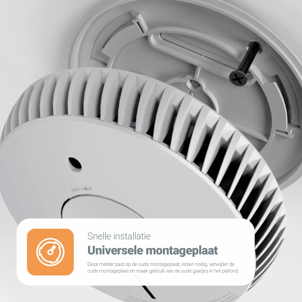 Miniatuur van FireAngel optisch rookmelder met 3V lithium batterij 10 jaar - niet koppelbaar (FA6120-INT)