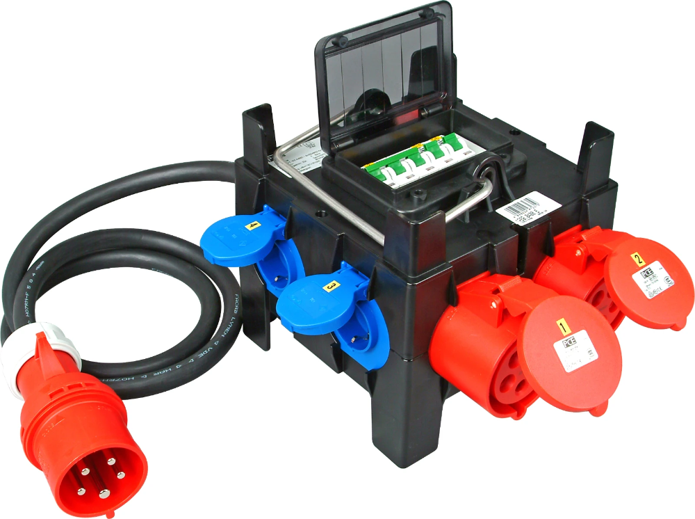 Miniatuur van Kopp 6-voudige verdeelkast 32A 5-polig 400V IP44 (128904006)