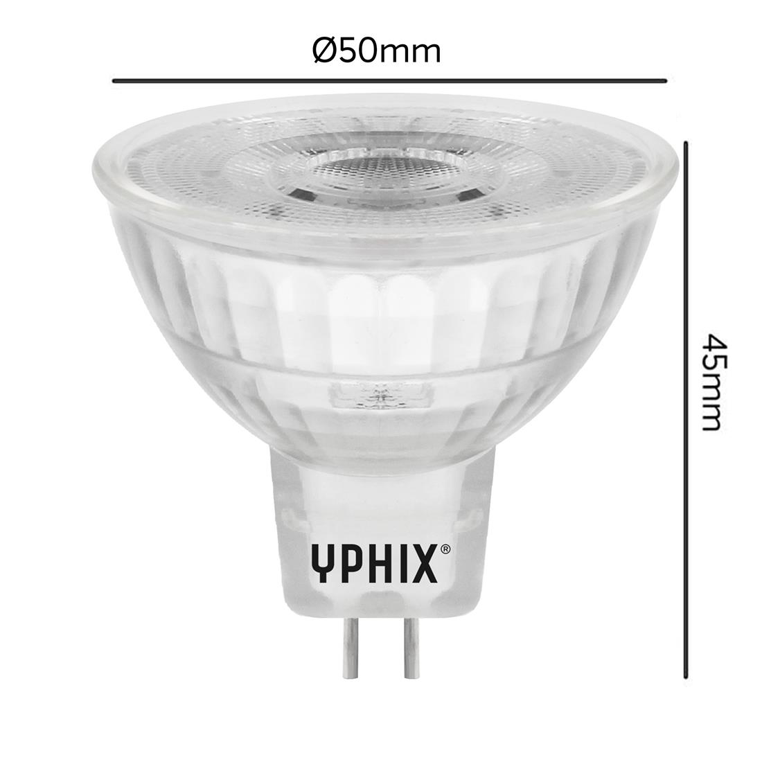 Miniatuur van Yphix LED spot GU5.3 6W 380lm warm wit 2700K dimbaar (50500255)