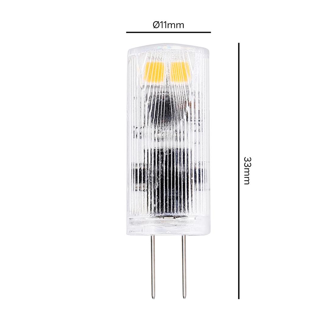 Miniatuur van Yphix LED G4 12V 1.1W 70lm warm wit 2700K 33mm dimbaar (50502001)