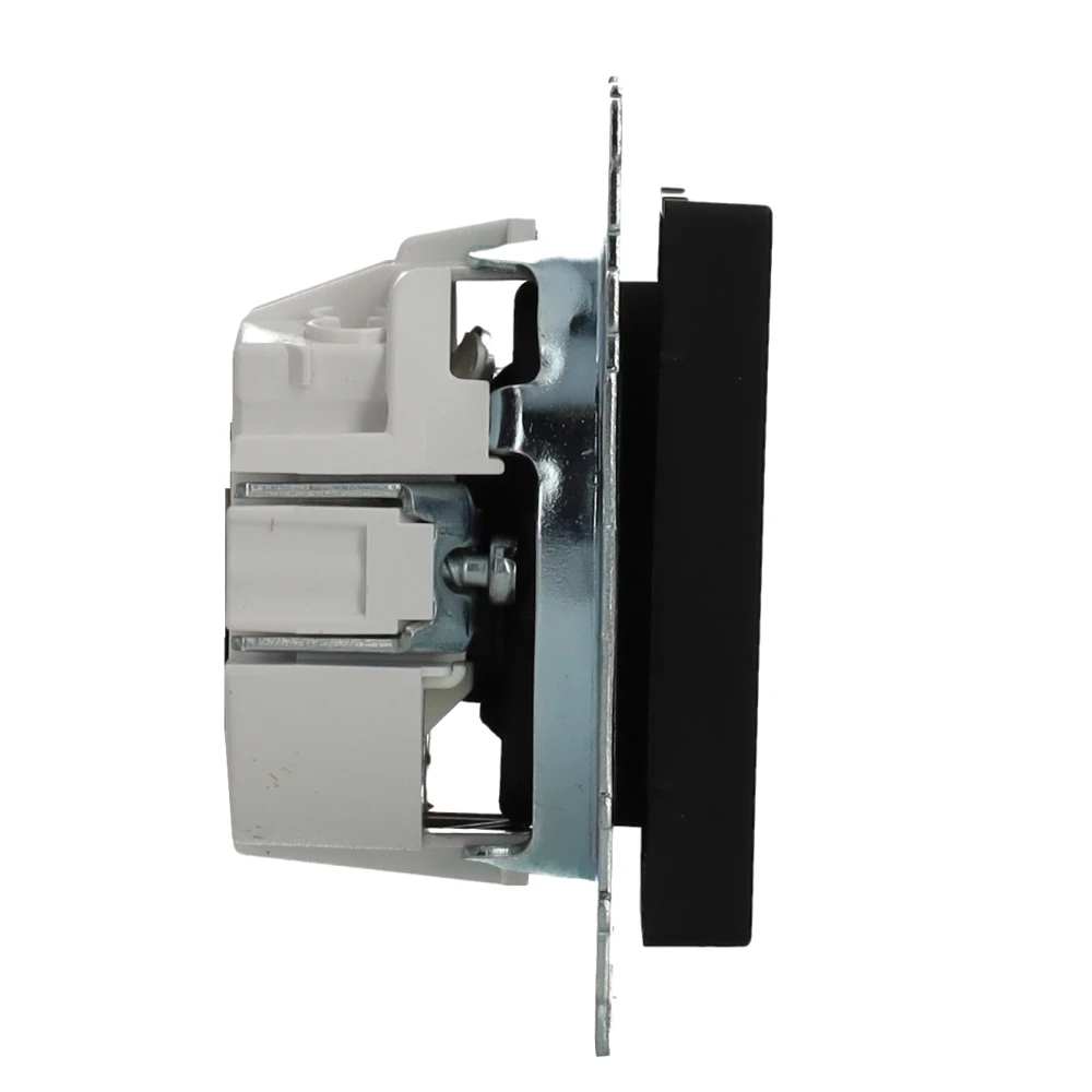 Miniatuur van Schneider-Merten systeem M Ocean plastic stopcontact met randaarde en kinderbeveiliging - matzwart (MEG2300-0403)