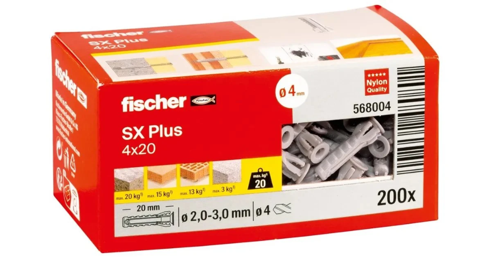 Miniatuur van Fischer plug SX plus 4x20mm - per 200 (568004)