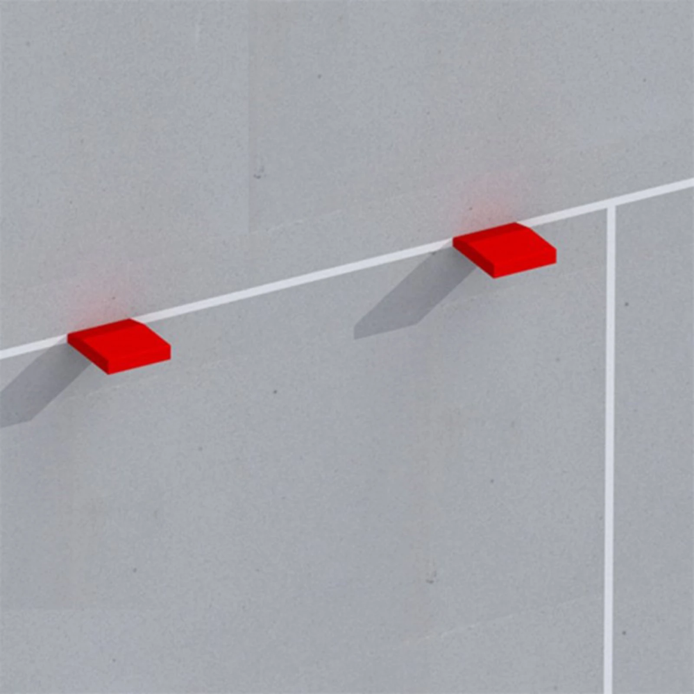 Miniatuur van GB stelwig 40x23x5mmm - rood per 450 stuks (340010.0450)