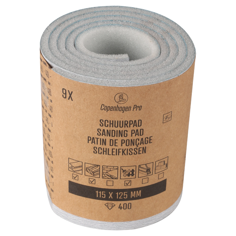 Miniatuur van Copenhagen Pro schuurpad fijn 115x125 mm K400 - per 9 stuks (23.512.01)