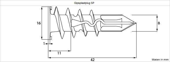 Miniatuur van Toggler gipsplaatplug SP 9.5-15mm - per 20 stuks (96416550)