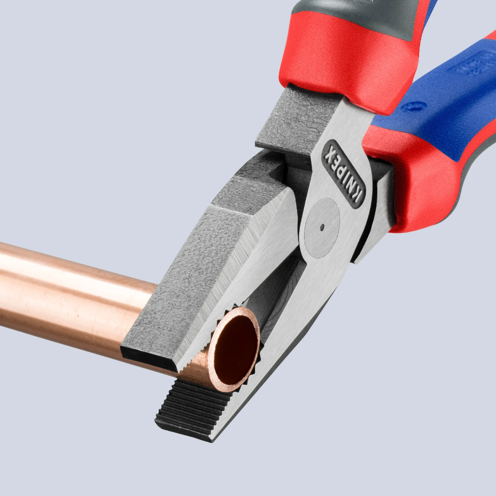 Miniatuur van KNIPEX platbuigtang met vlakke breede bek 140mm met 3-comp comfort handgreep KNIPEXtend (2005140)