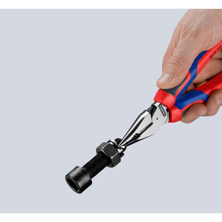 Miniatuur van KNIPEX combinatietang met spitse punt 185mm met 3-comp comfort handgreep KNIPEXtend (0822185)