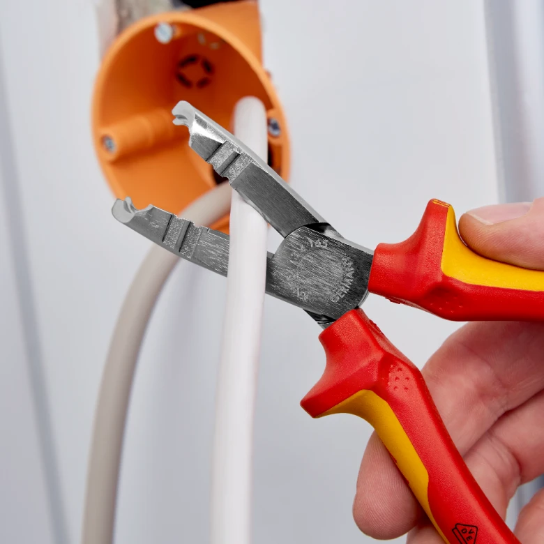 Miniatuur van KNIPEX striptang slanke kop VDE 165mm (13 46 165)