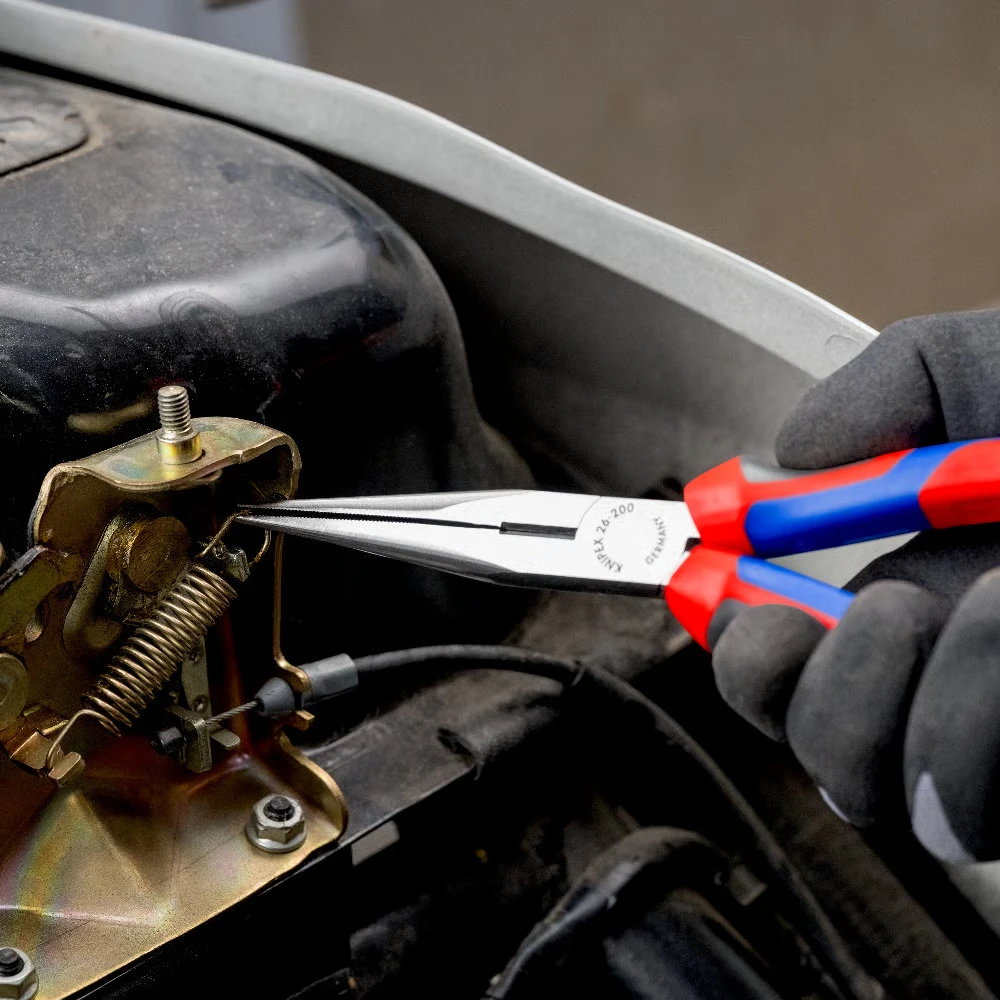 Miniatuur van KNIPEX langbektang recht + zijsnede 200mm (2612200)