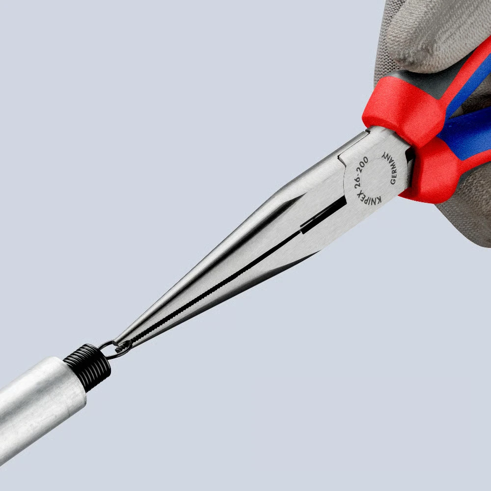 Miniatuur van KNIPEX langbektang recht + zijsnede 200mm (2612200)