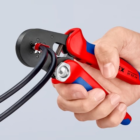 Miniatuur van KNIPEX krimptang adereindhulzen zij-invoer 180mm (97 53 14)
