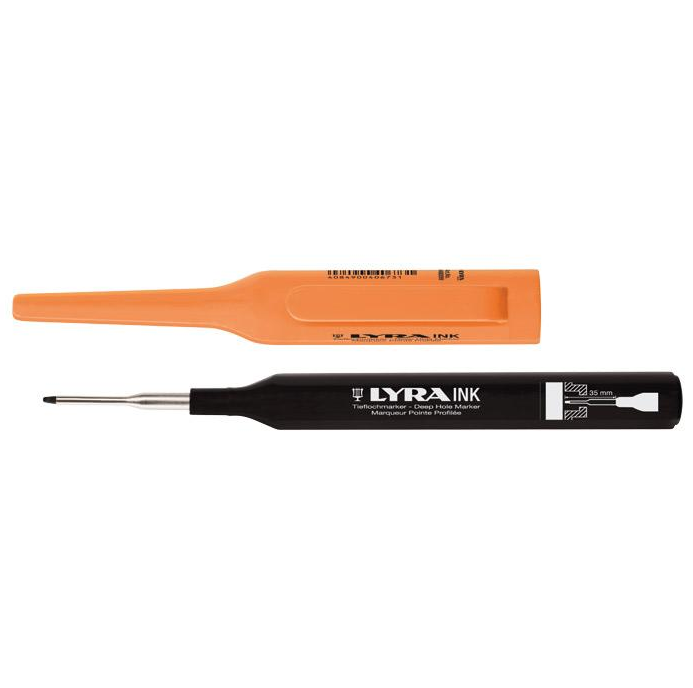 Miniatuur van Lyra merkstift zwart voor diepe gaten (4480099)