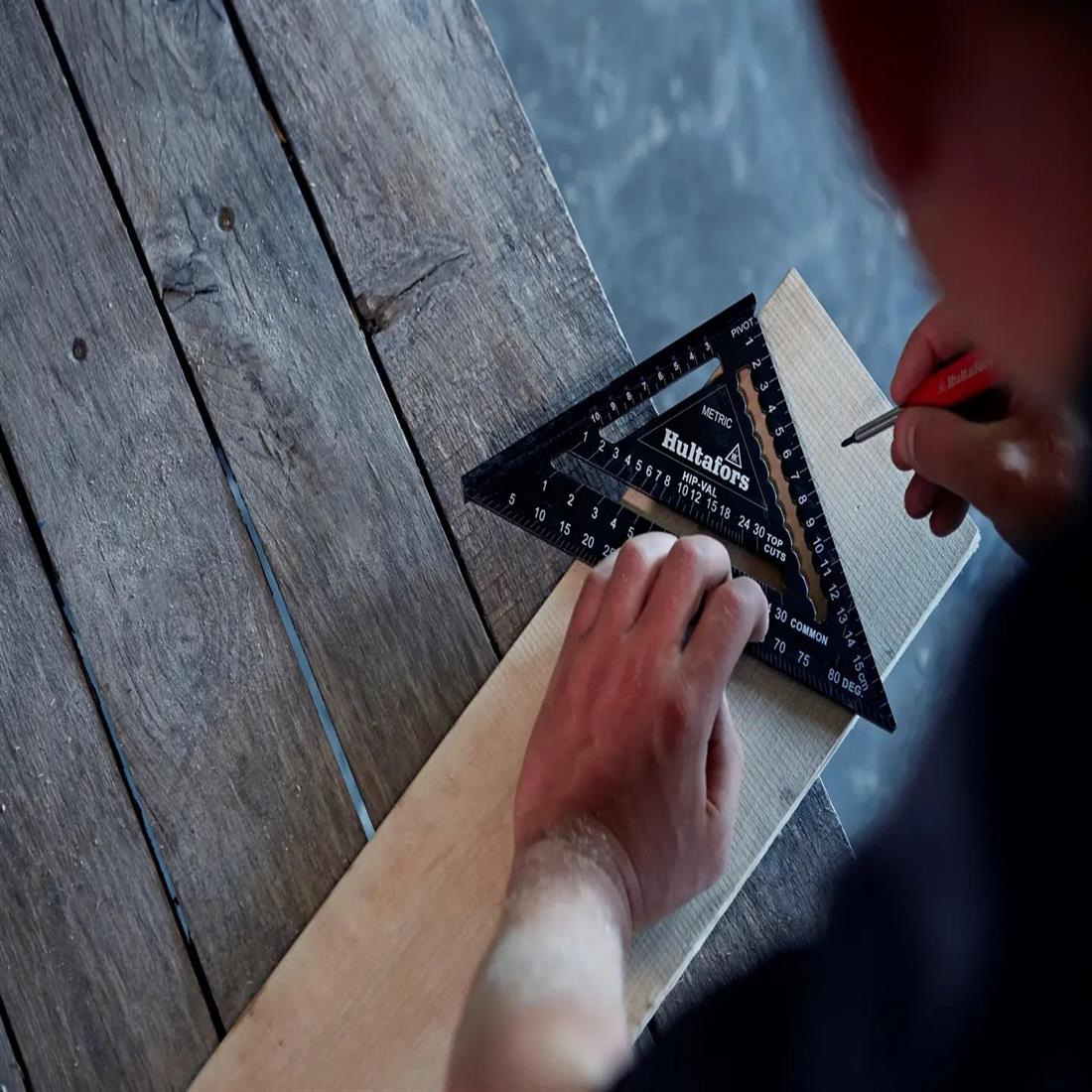 Miniatuur van Hultafors metric rafter speed square Mini 0-90 graden (257030)