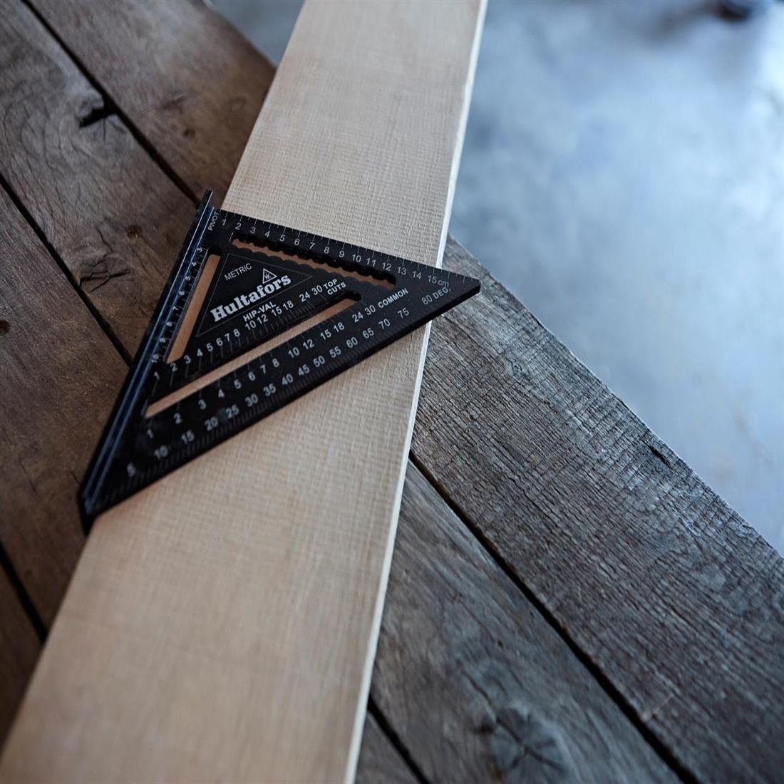 Miniatuur van Hultafors metric rafter speed square Mini 0-90 graden (257030)