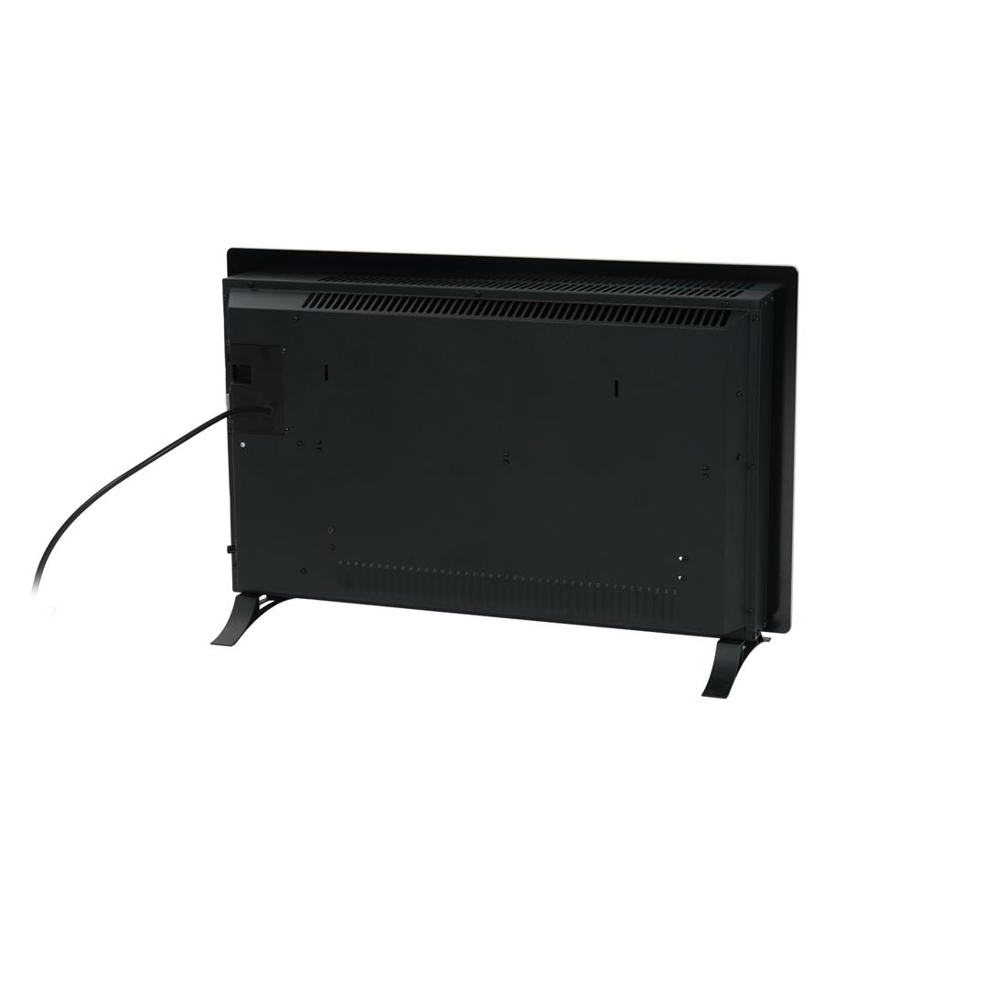 Miniatuur van Eurom alutherm verre elektrische kachel 1500W met WiFi en app - zwart (360981)