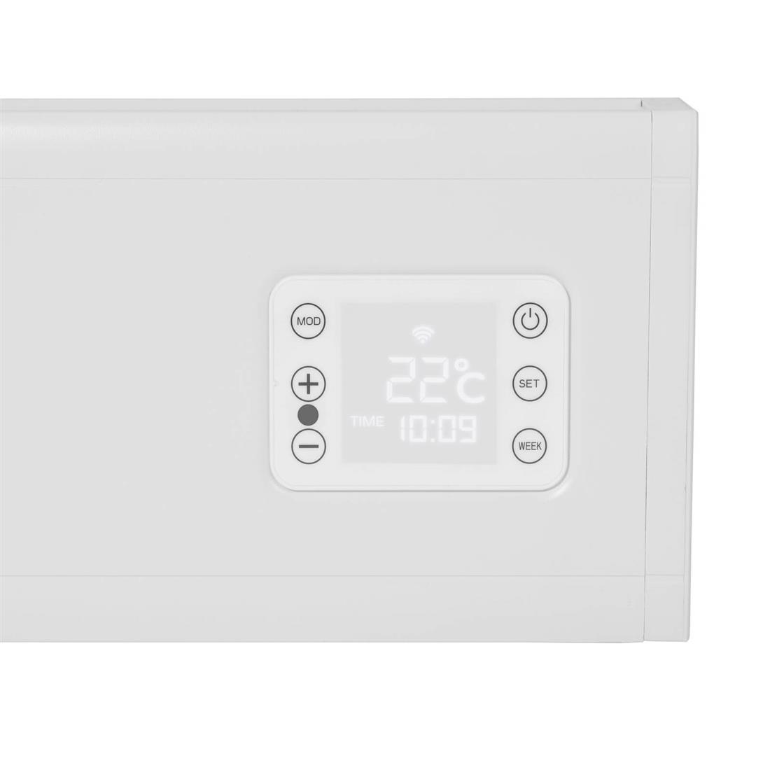 Miniatuur van Eurom alutherm baseboard 1500W met WiFi en app (361186)