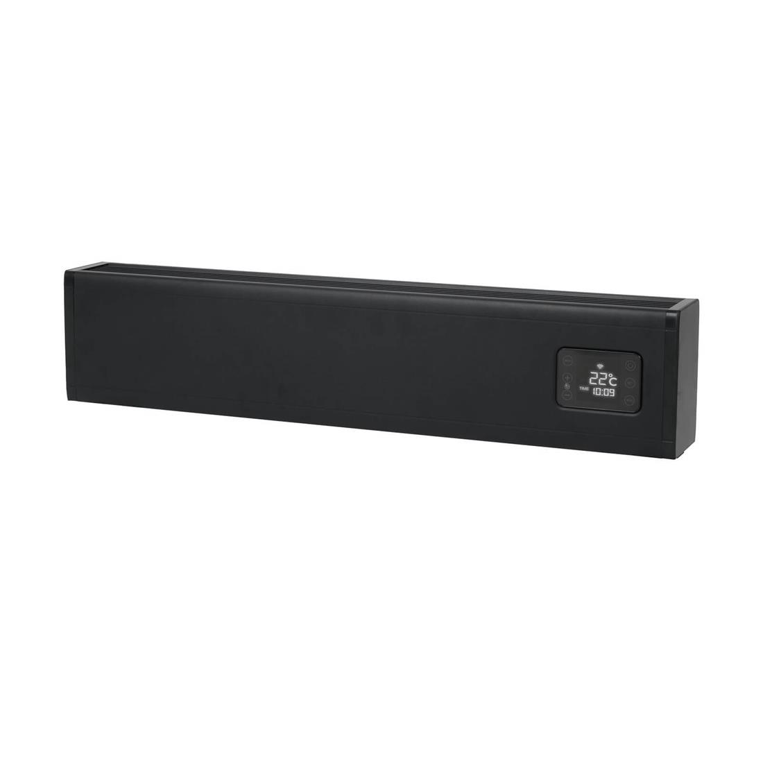 Miniatuur van Eurom alutherm baseboard 1000W met WiFi en app - zwart (361179)
