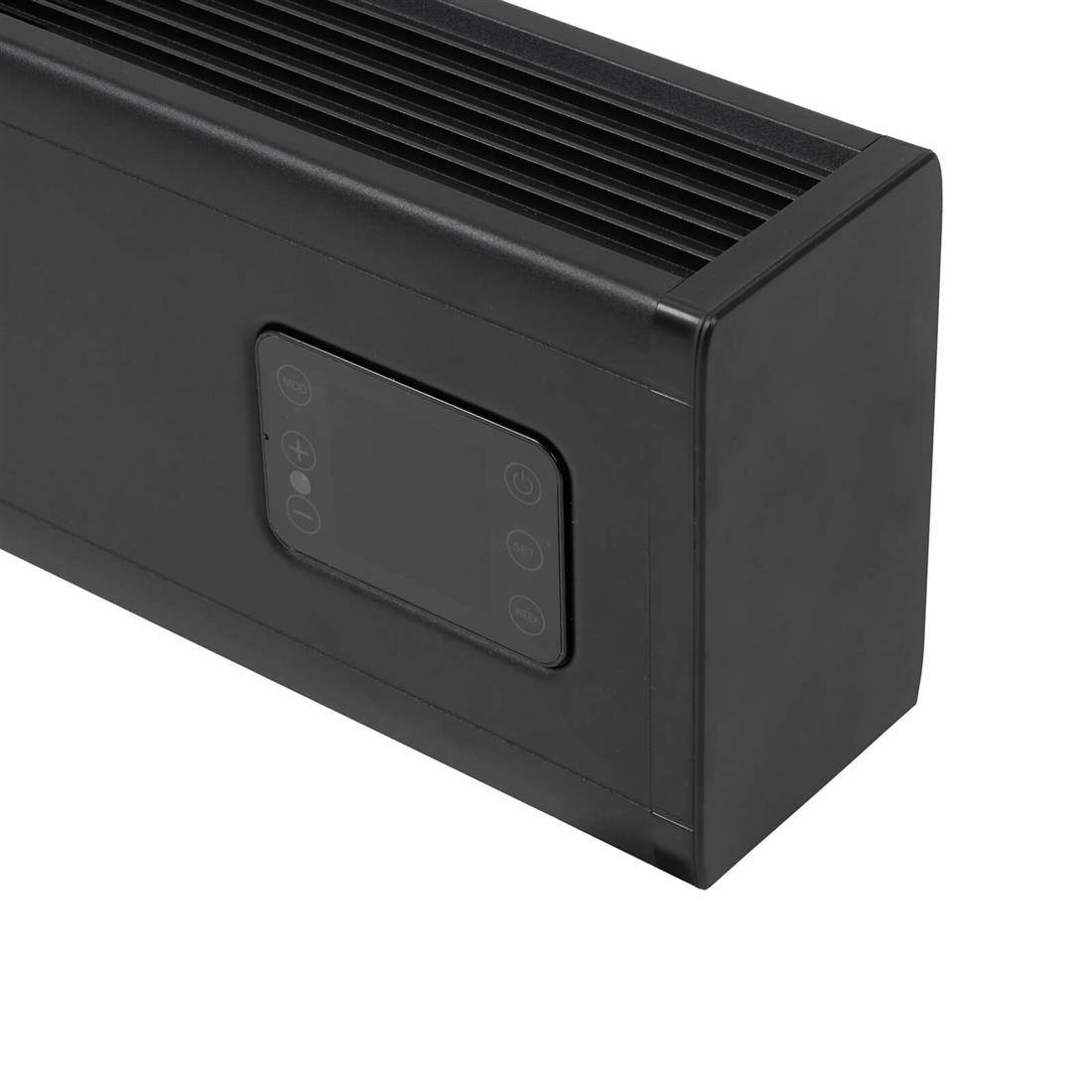 Miniatuur van Eurom alutherm baseboard 2500W met WiFi en app - zwart (361070)