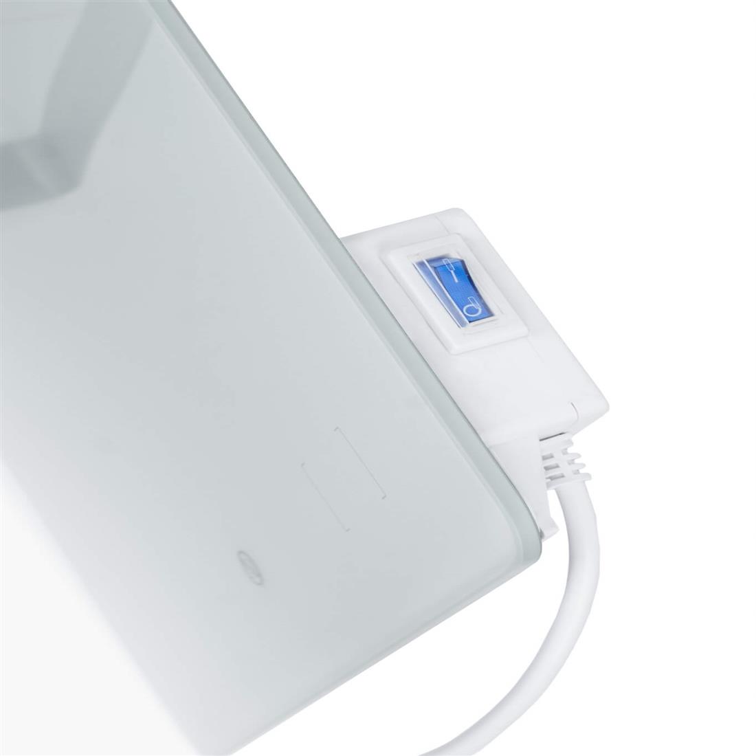 Miniatuur van Eurom Sani 400 badkamer infrarood verwarming 400W met handdoekbeugels, WiFi en app (350067)
