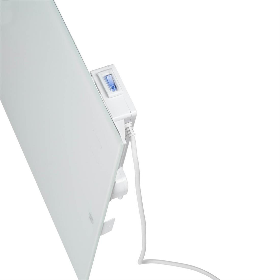 Miniatuur van Eurom Sani 600 badkamer infrarood verwarming 600W met handdoekbeugels, WiFi en app (350333)