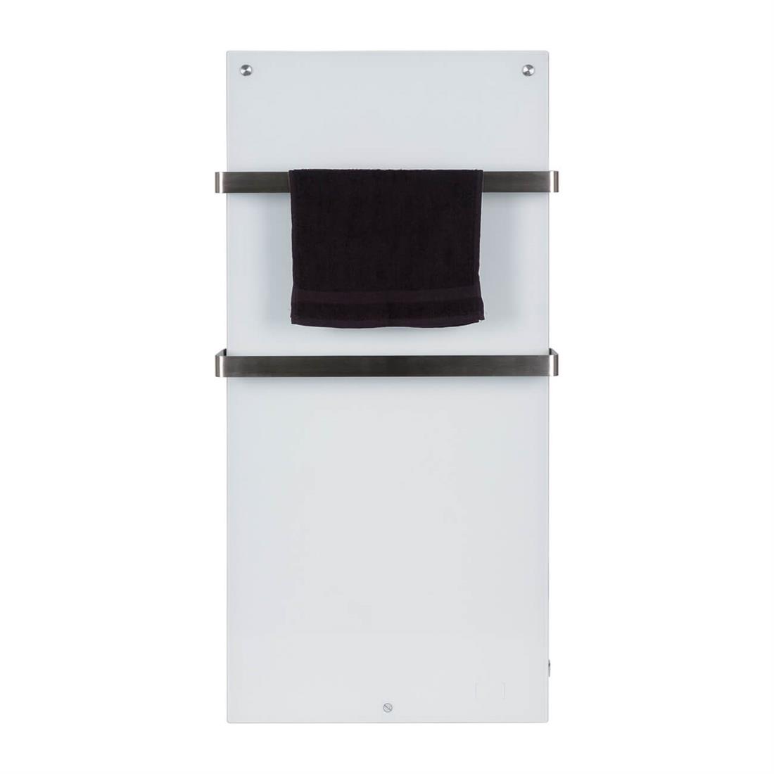 Miniatuur van Eurom Sani 800 badkamer infrarood verwarming 800W met handdoekbeugels, WiFi en app (350371)