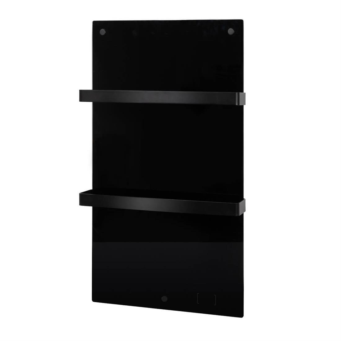 Miniatuur van Eurom Sani 400 badkamer infrarood verwarming 400W met handdoekbeugels, WiFi en app - zwart (350135)