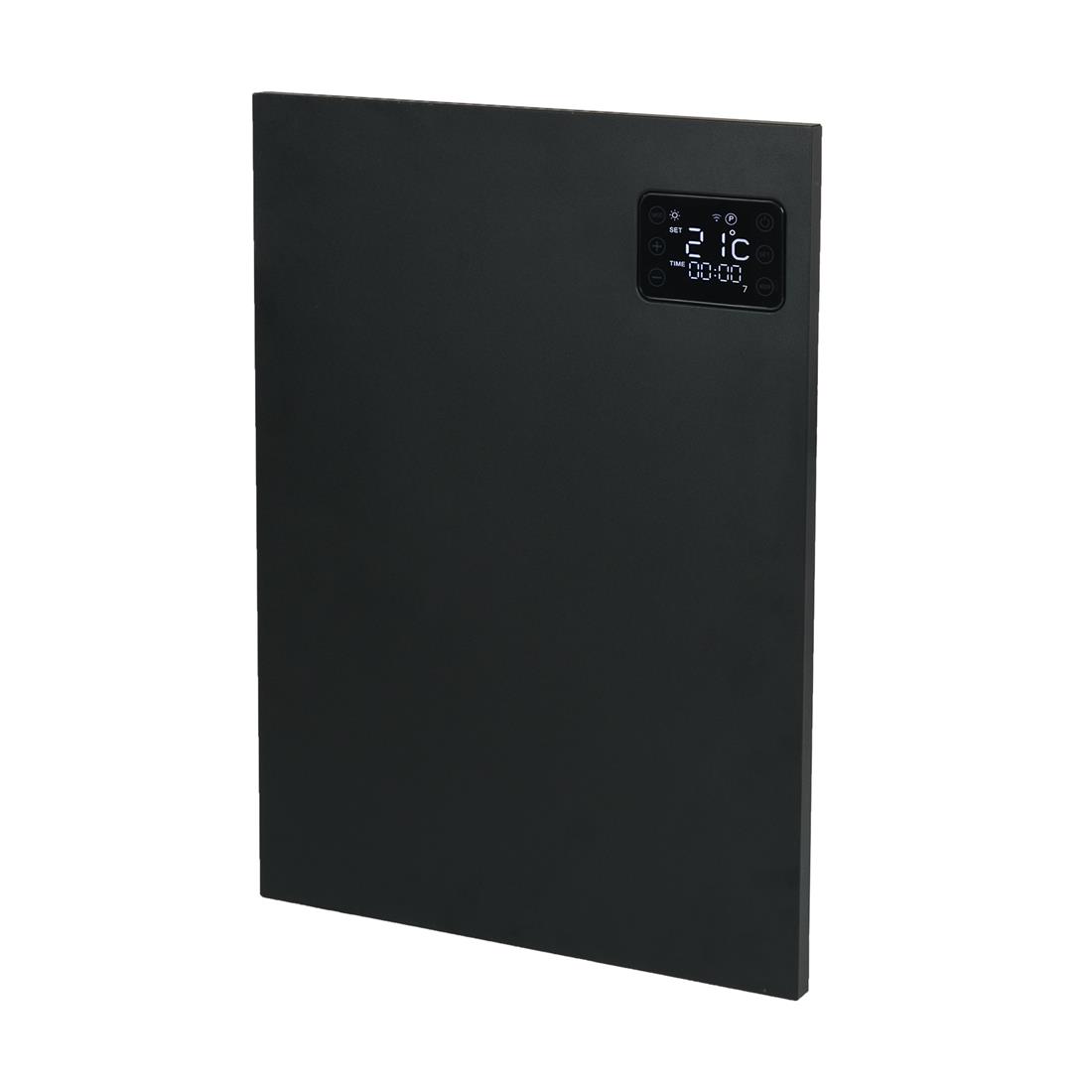 Miniatuur van Eurom alutherm sani elektrische kachel voor badkamer 800W, met WiFi en app - zwart (361025)