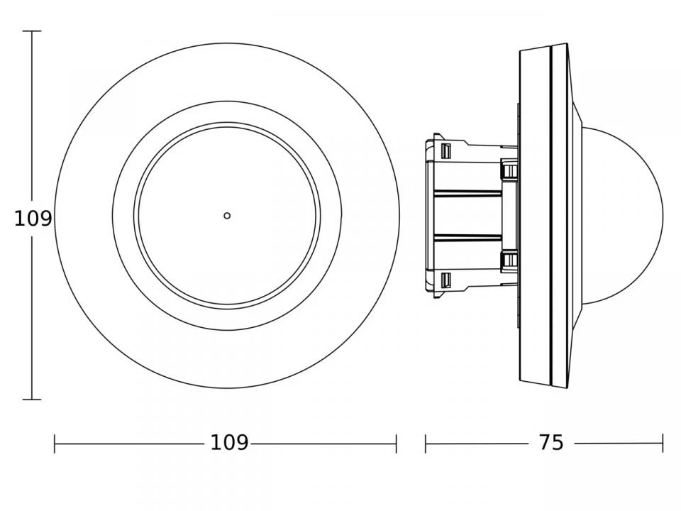 Miniatuur van STEINEL bewegingsmelder en aanwezigheidmelder plafond inbouw PD-24 ECO COM1 - wit (087852)