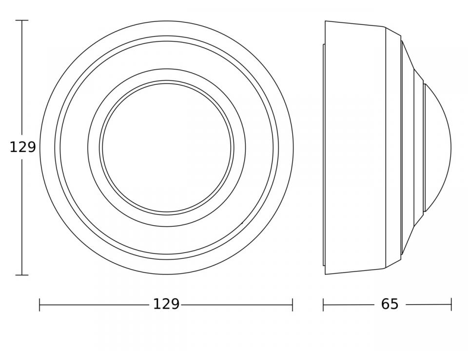 Miniatuur van STEINEL bewegingsmelder en aanwezigheidmelder plafond inbouw PD-8 ECO COM1 - wit (087890)