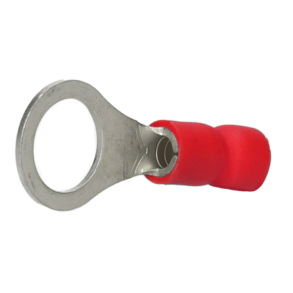 Miniatuur van Cimco geïsoleerde ringkabelschoen recht rood 0,5-1,0mm2 - gat M6 per 100 stuks (180028)