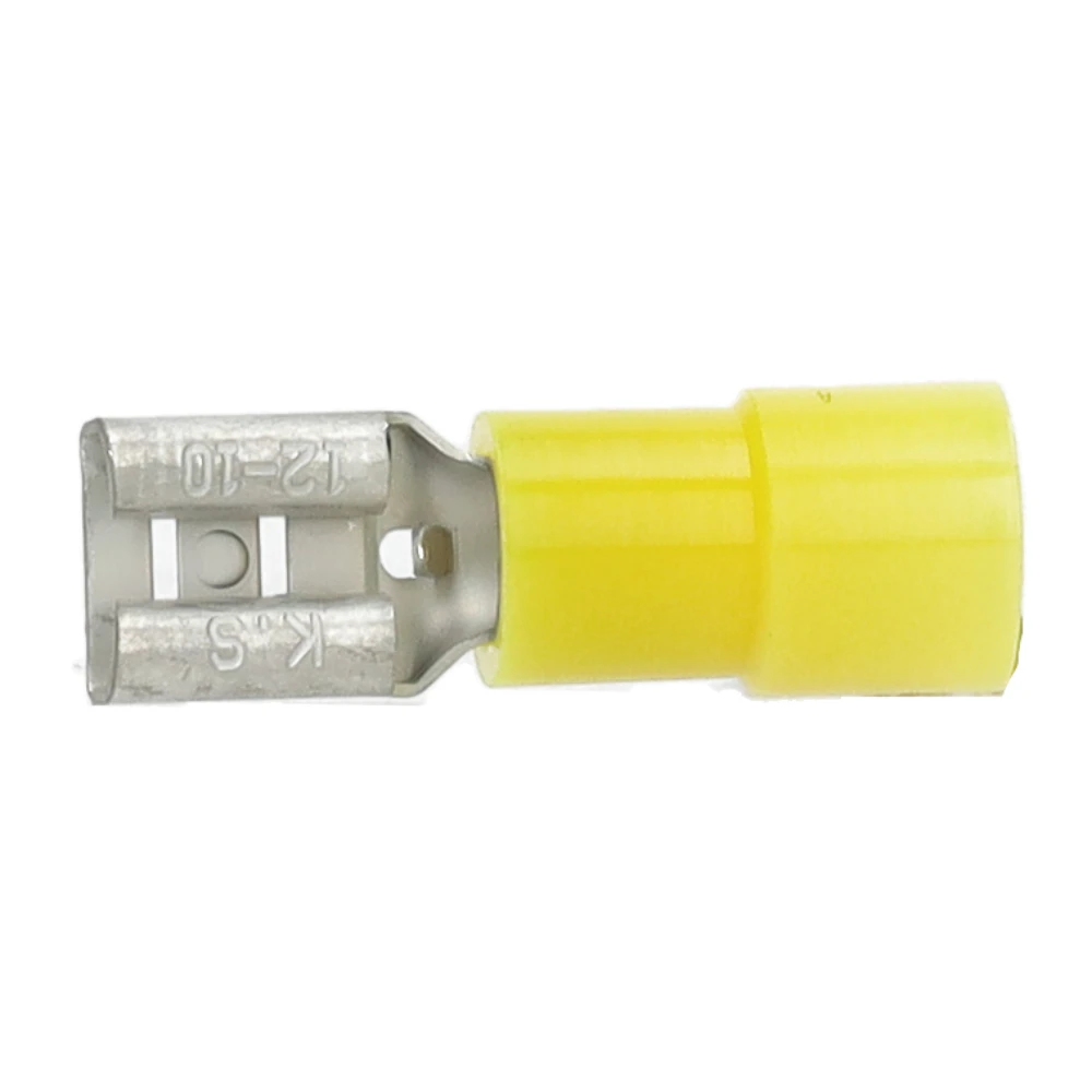 Miniatuur van Cimco geïsoleerde vlakstekerhuls geel 9,5x1,2mm voor 4-6mm2 per 100 stuks (180235)
