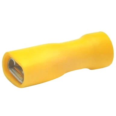 Miniatuur van Cimco volledig geïsoleerde vlakstekerhuls geel 4,8x0,5mm voor 4-6mm2 per 100 stuks (180270)