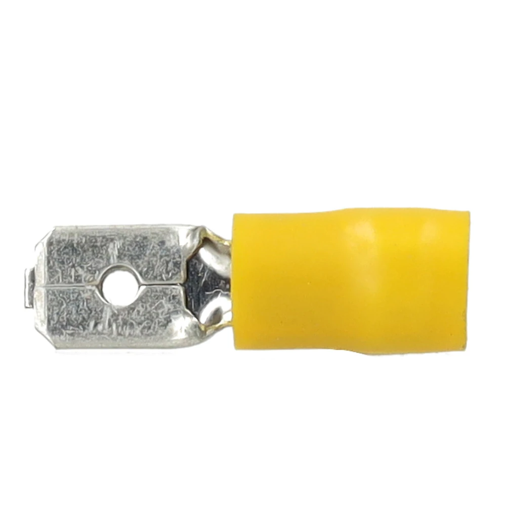 Miniatuur van Cimco geïsoleerde vlaksteker geel 6,3x0,8mm voor 4-6mm2 per 100 stuks (180294)