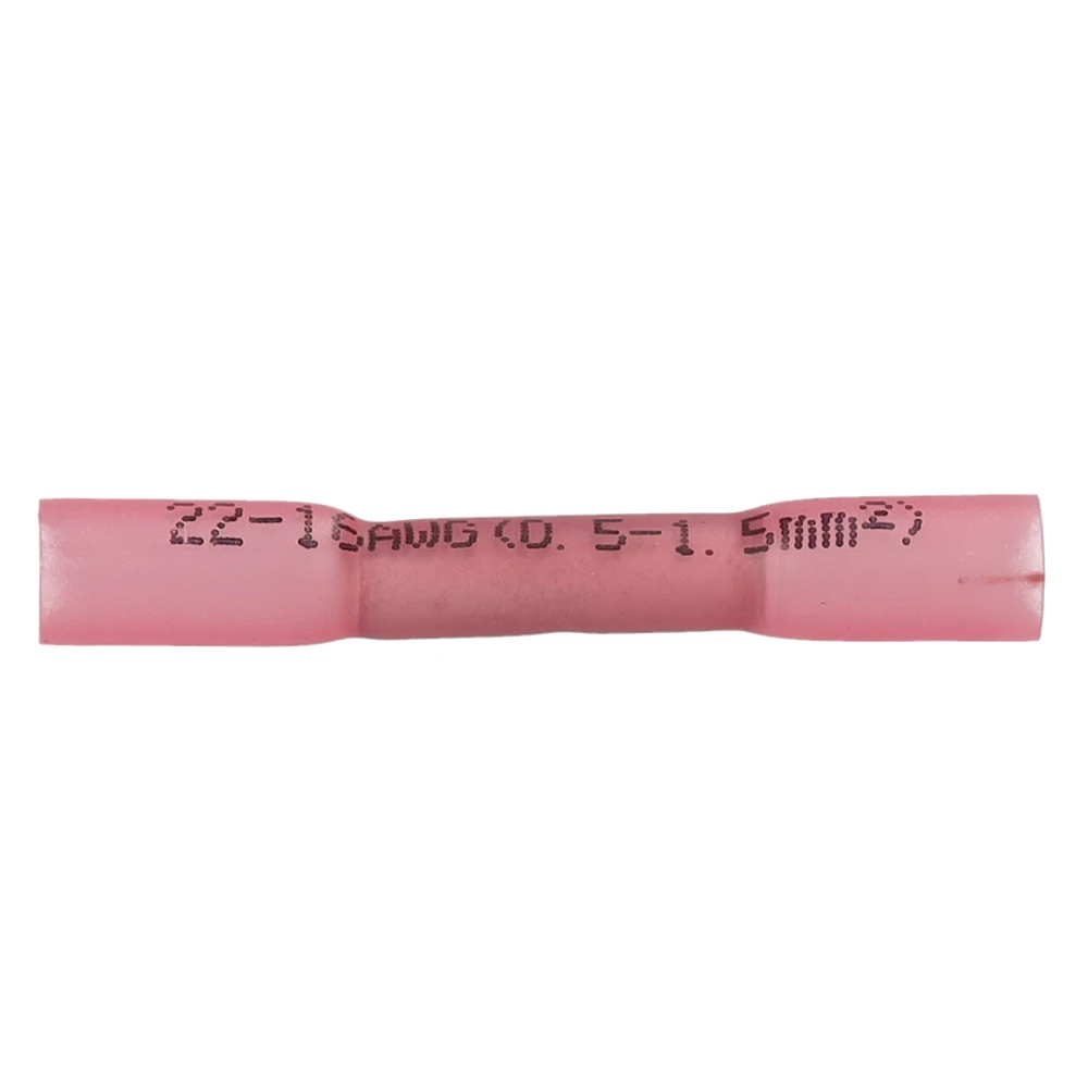 Miniatuur van Cimco geïsoleerde stootverbinder met krimpisolatie rood 0,5-1,0mm per 100 stuks (180340)