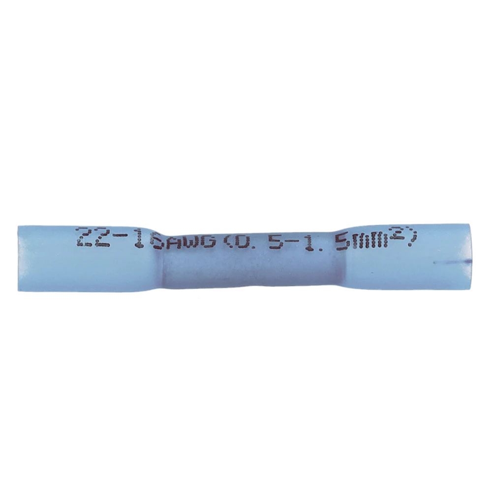 Miniatuur van Cimco geïsoleerde stootverbinder met krimpisolatie blauw 1,5-2,5mm per 100 stuks (180342)