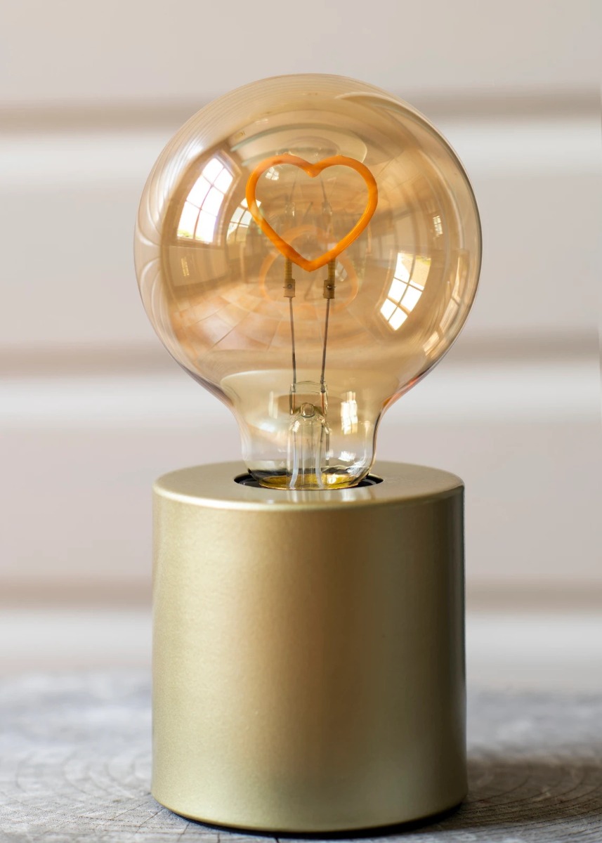 Miniatuur van Bailey LED lamp filiament heart E27 2W 90lm warm wit dimbaar (145546)