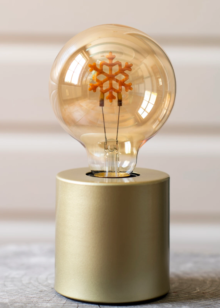 Miniatuur van Bailey LED lamp snowflake E27 2W 90lm warm wit dimbaar (145550)