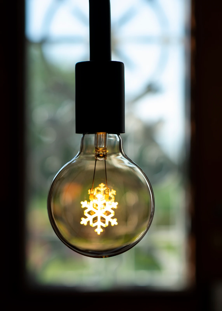 Miniatuur van Bailey LED lamp snowflake E27 2W 90lm warm wit dimbaar (145550)