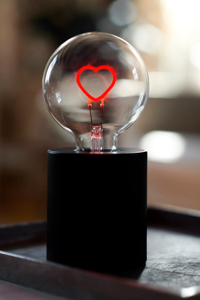 Miniatuur van Bailey LED lamp heart E27 2W 40lm dimbaar (145900)